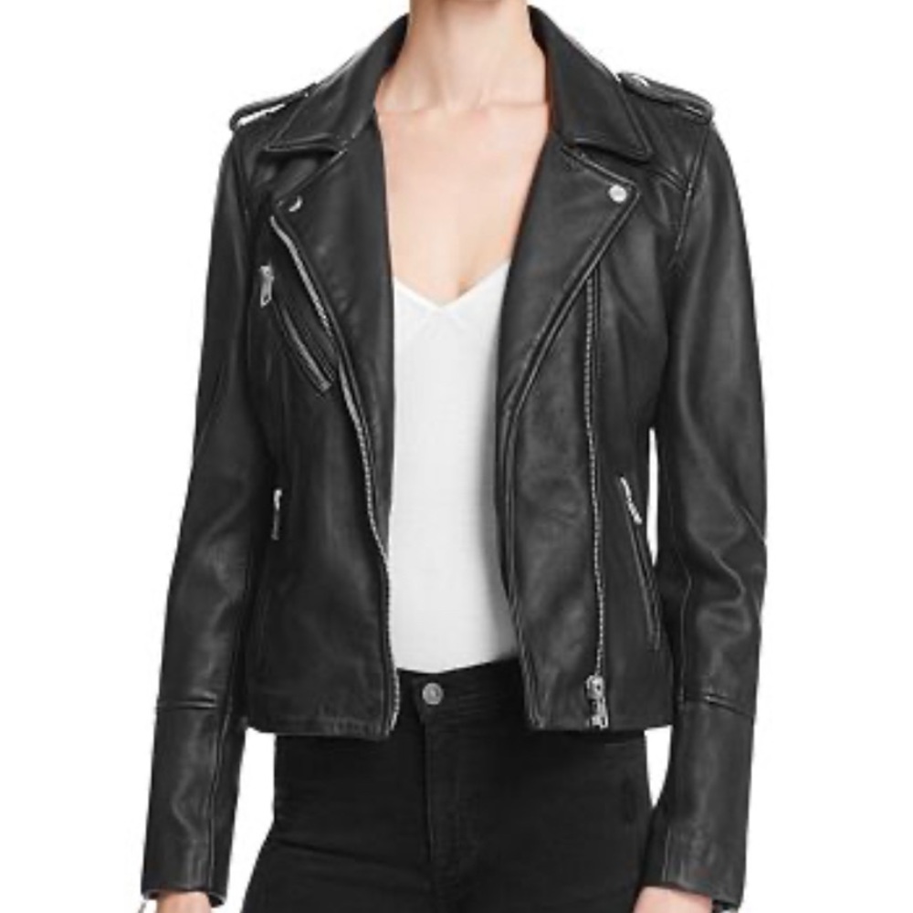 Doma leather biker jacket